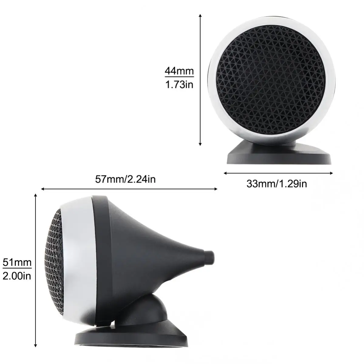 2 шт. Универсальные автомобильные твитеры 150 Вт 4 Ом Аудио Стерео Громкоговоритель Дверные динамики Бас-сабвуфер для аудиосистем.