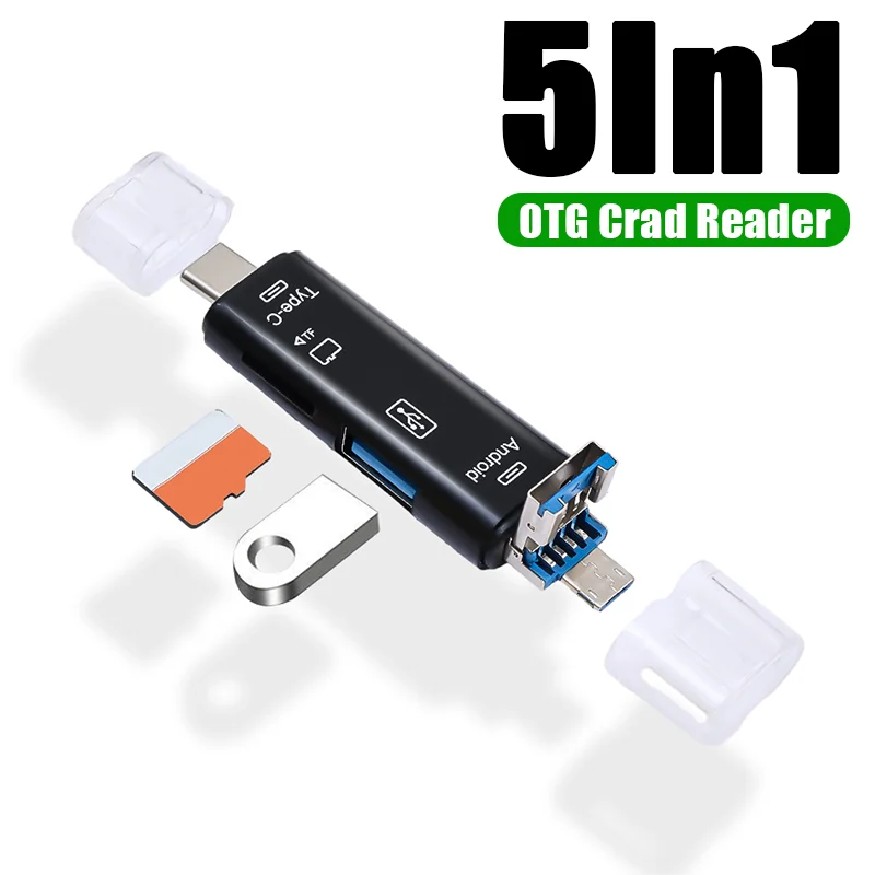 

OTG SD TF Card Reader High-speed Transmission Adapter USB Flash Drive Adapter Type C USB 2.0 Micro USB Card Reader for Computer