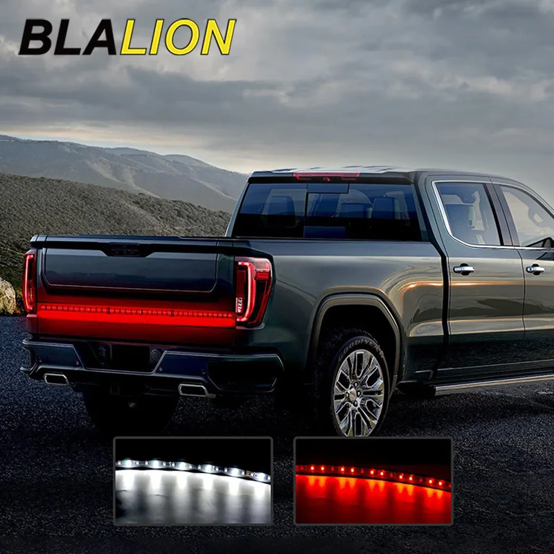 BLALION 12V 47inch/60inch Car Brake Turn Light Warning Signal Flexible LED Strip Rear Tail Running Reverse Double Flash Lights - купить по