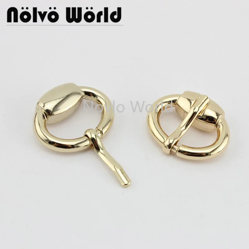 

10-50pcs 2 size 21mm 24mm 3 colors half round fat turn buckles,purse handbag shoulder strap pin buckle shoes buckles