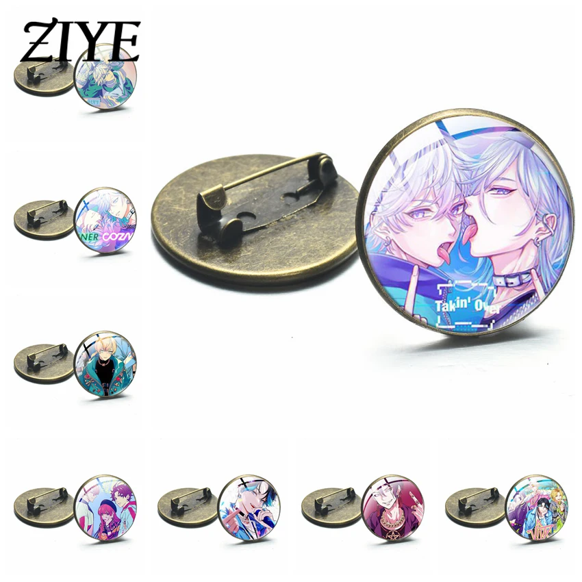 

Anime Paradox Live Brooches Handmade Art Photo Breastpin Brooch Pins Clothes Backpack Accessories Women Badge Jewelry Fans Gifts