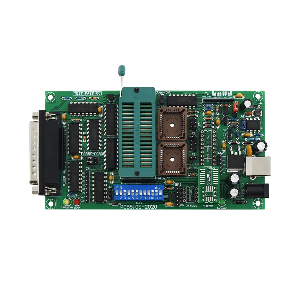 Программатор SPI 25xx PCB5.0T-2013 Willem EPROM BIOS009 PIC поддержка 0.98d12 рекламный зажим PLCC32 + SOIC