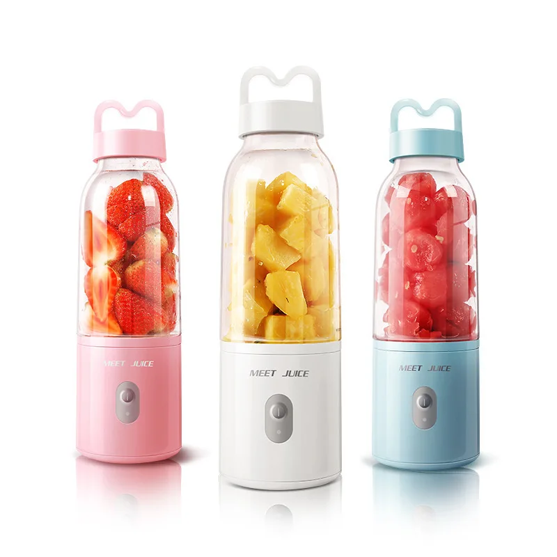 

Portable Electric Juicer Rechargeable Fresh Fruit Juice Mixer with 6 Blades Electric Shake Cup Blender Smoothie Ice Crush Cup