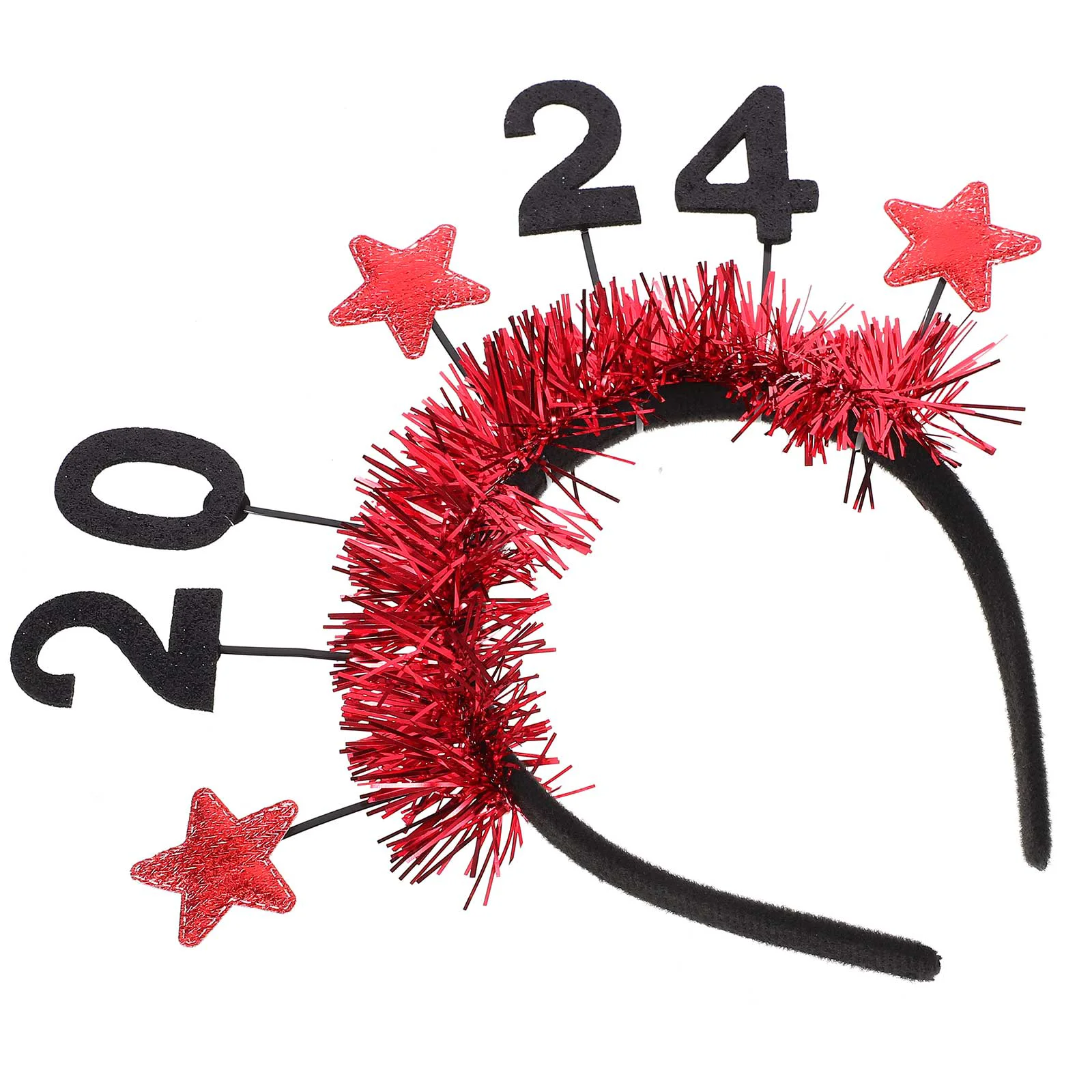 

New Year Headband 2024 Hair Band Fabric Headband New Year Party Hair Accessory