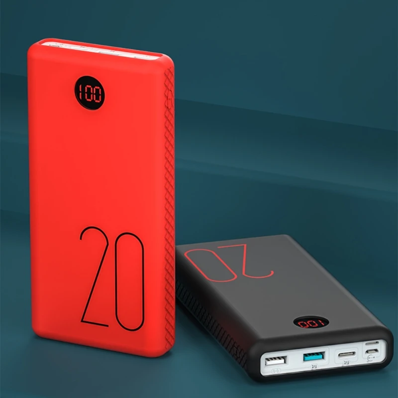 Портативный силиконовый чехол для Romoss LT20 20000 мАч противоскользящий защитный