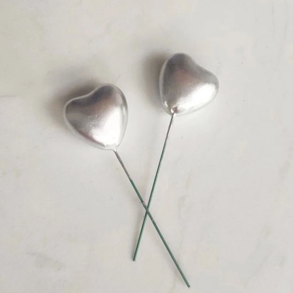 

50 Pcs Party Cake Topper Hat Paper Cup Decorative Iron Wire Cupcake Inserting Cakes