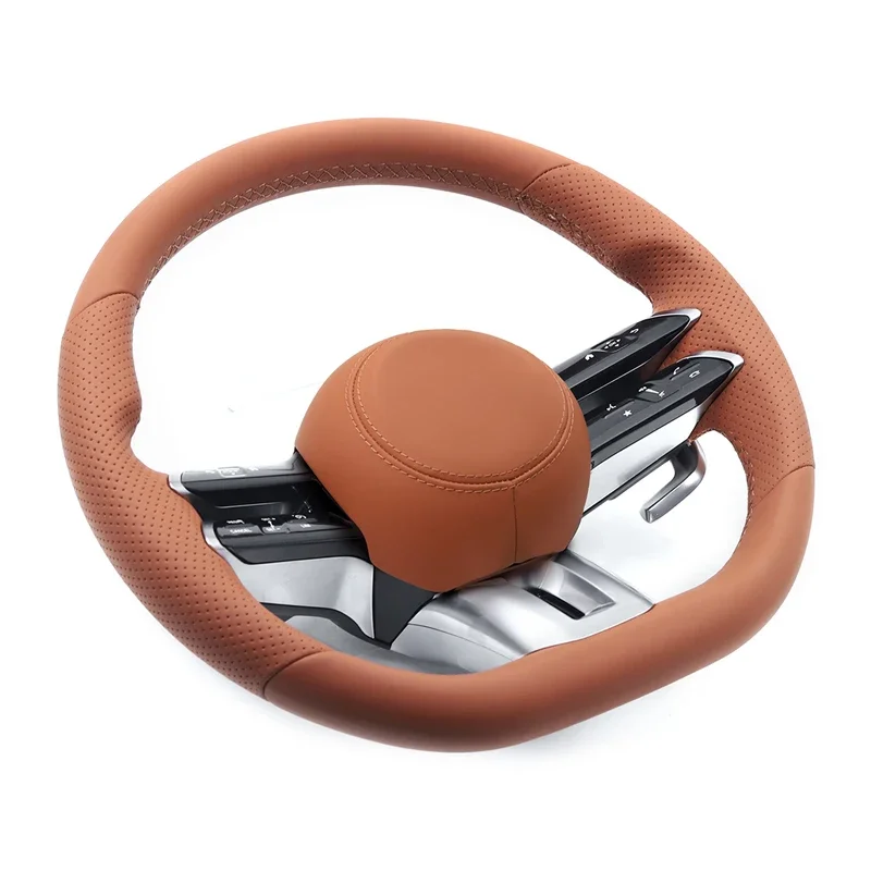 Фото Кожаный бант на руль автомобиля для Mercedes Benz AMG W204 W205 W206 W213 W217 W221 W222 W223 A B C E S Cls Glc Gle Gls Gla Cla №2