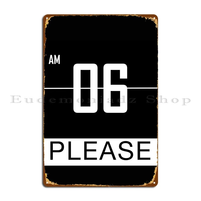 

Digital Clock Hour Metal Plaque Poster Pub Garage Plaques Bar Customize Retro Tin Sign Poster
