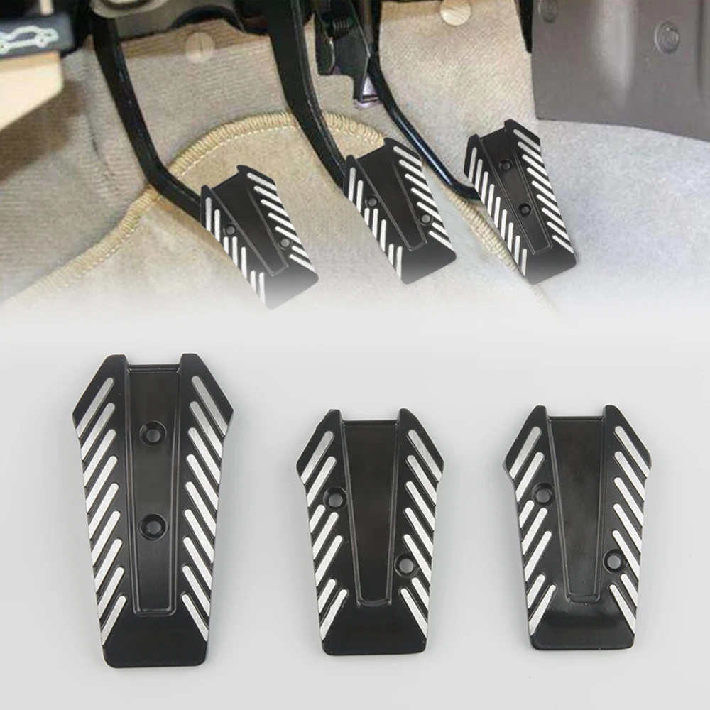 

PCS 1 Set Style nero Car Racing Pedals Universal Manual Brake Pedal Foot Pedal Non Slip Black Silver Sport Racing Pedals
