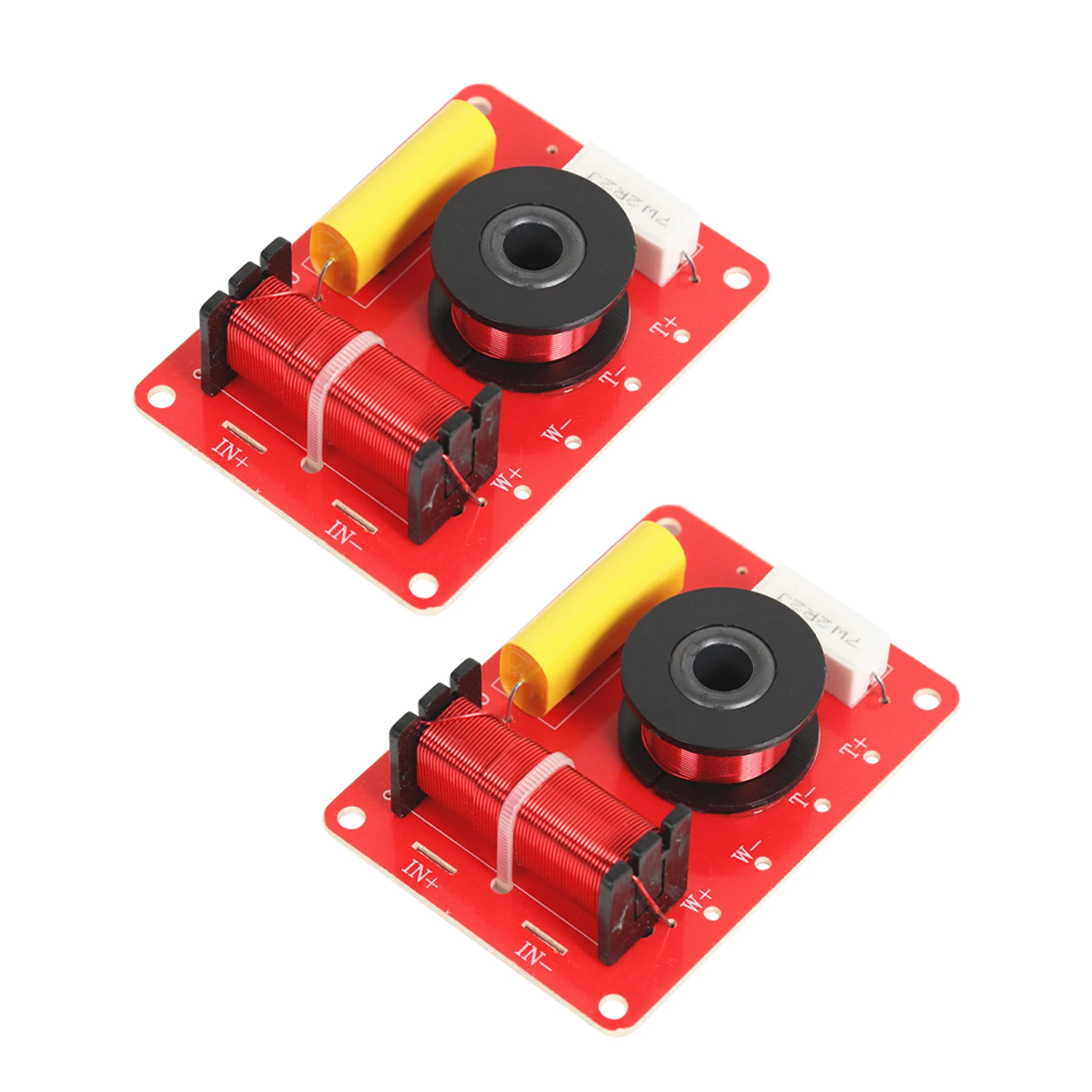 

2pcs DIY Motorcycle Car Durable 2 Way Mini Audio Crossover Filter Module Speaker Frequency Divider Replacement Part 130W HIFI