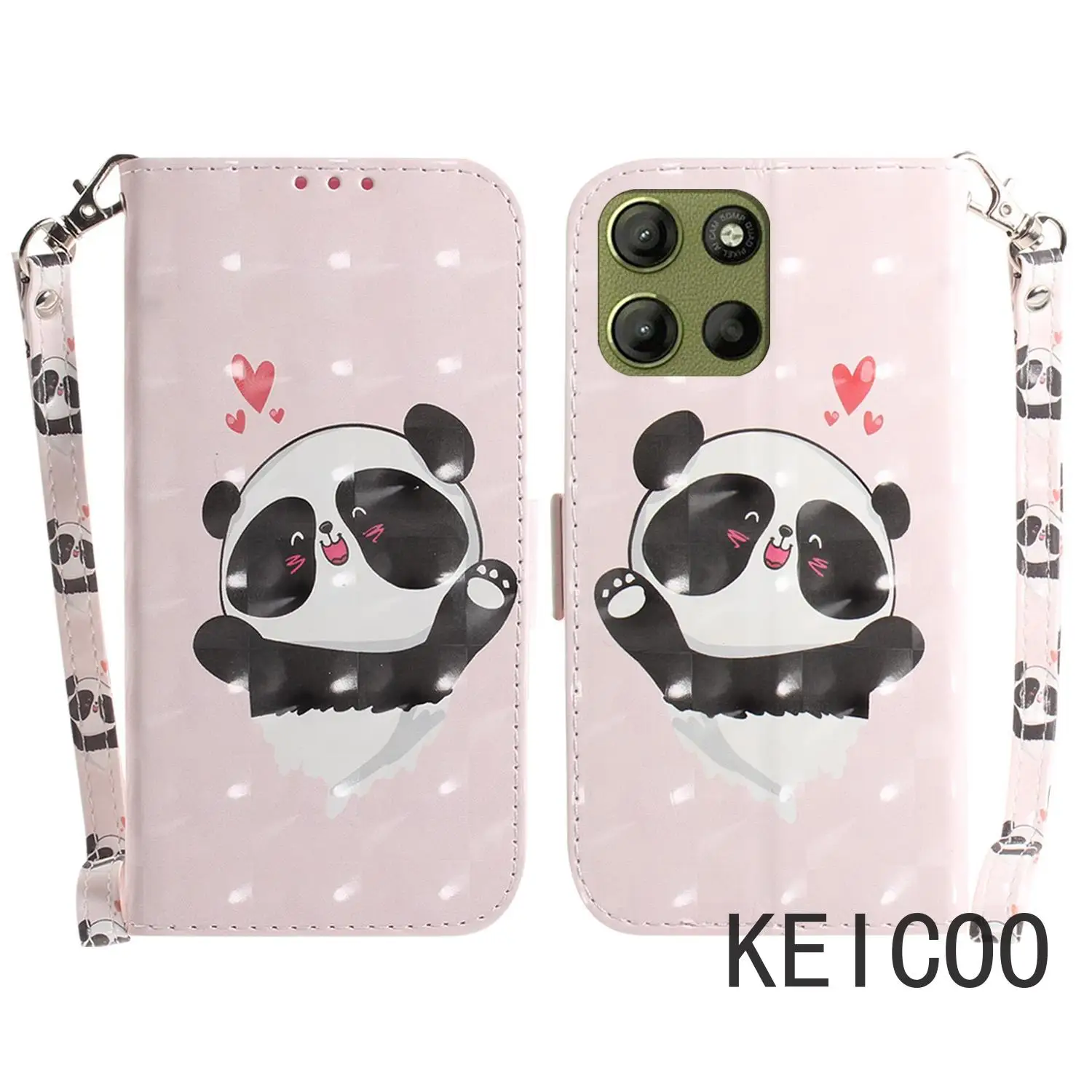 Для Motorola Moto G15 Edge 40 50 Neo Pro Fusion Ultra 5G окрашенный ремешок с магнитной откидной крышкой