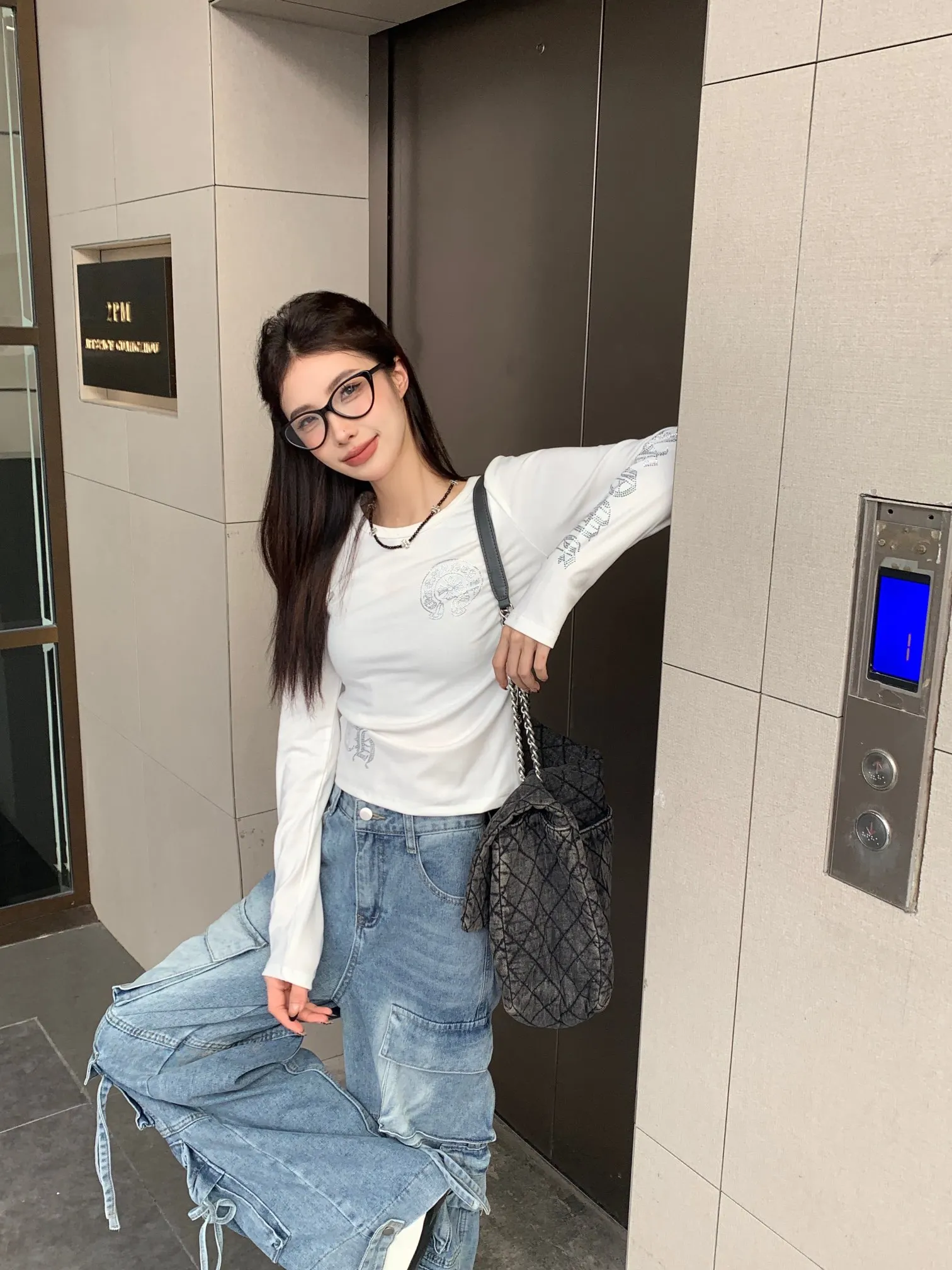 Женский свитер Chrome Hearts женская с длинным рукавом теплая трикотажная вязаный