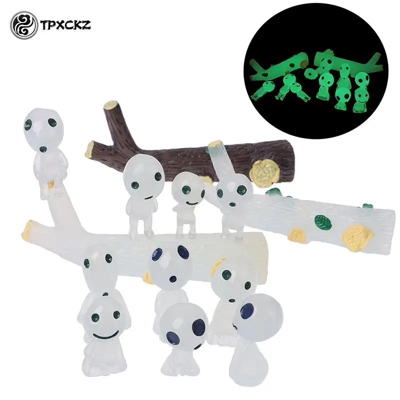 

1/10 шт., миниатюрные светящиеся фигурки эльфов