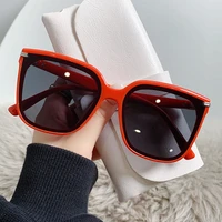 fashion classic square frame sunglasses women 2022 vintage oversized sun glasses brand shades for female candy colors eyewear