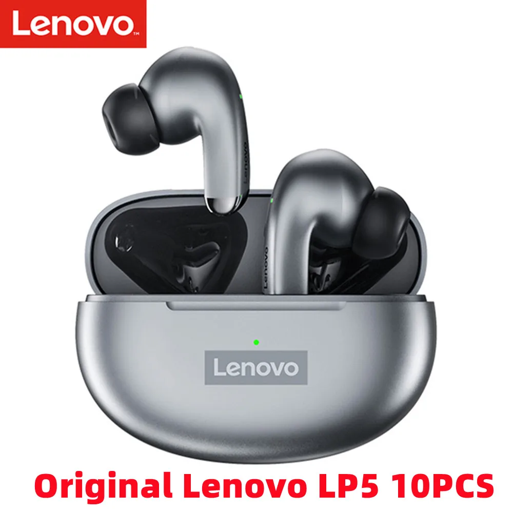 

10 шт. оригинальные беспроводные Bluetooth наушники Lenovo LP5 HIFI стерео гарнитура шумоподавляющие наушники спортивные наушники с микрофоном