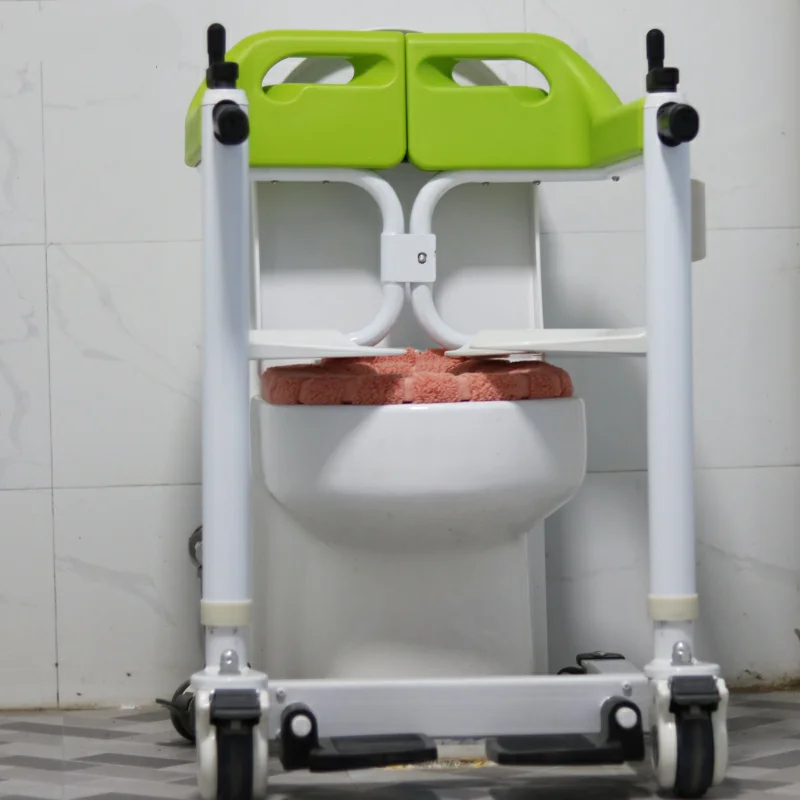 

EMSS High Quality Wholesale Custom Cheap Manual Patient Transfer Chair Lift Wheelchair with Toilet Commode For Elderly Disabled