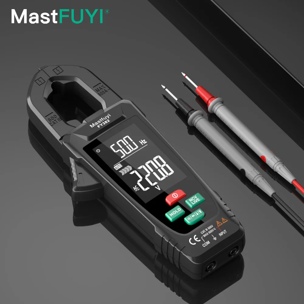 Цифровые клещи MASTFUYI 3 в 1 истинное среднеквадратичное значение с тестом 9999