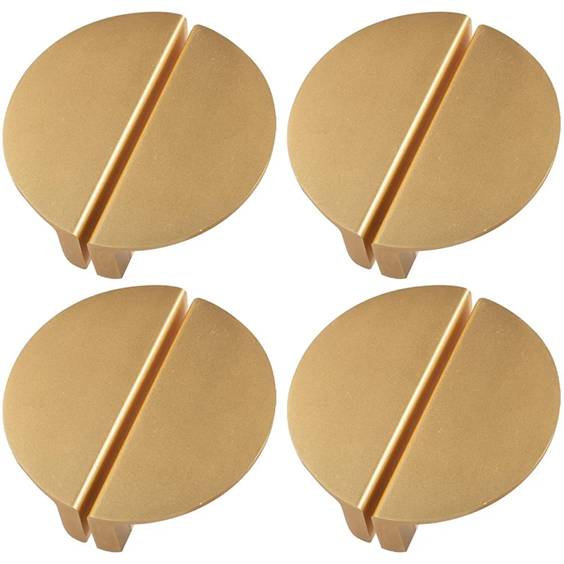 

8Pack Champagne Gold Drawer Pulls,2.5 Inch Half Moon Cabinet Drawer Pulls Kitchen Handles, Modern Cabinet Hardware Pulls
