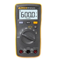 fluke107 acdc voltage current digital multimeter with ohm capacitance continuity test for basic electric troubleshooting