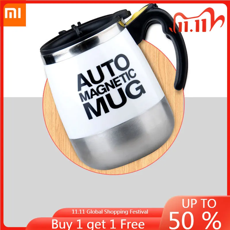 

Xiaomi New Automatic Self-stirring Magnetic Mug Stainless Steel Coffee Milk Mixing Cup Creative Smart Blender Thermos Mug Cup
