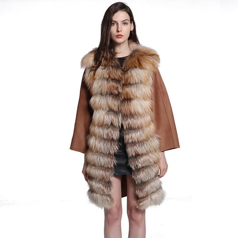 Рисунок 4 - Женский Длинный жилет с лисьим мехом