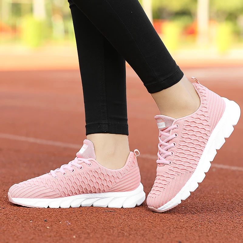 

Platform Sneakers Mesh Women Breathable Flat Lightweight Casual Shoes Ladies Lace-up Chaussures Femme Vulcanized Zapatillas 42