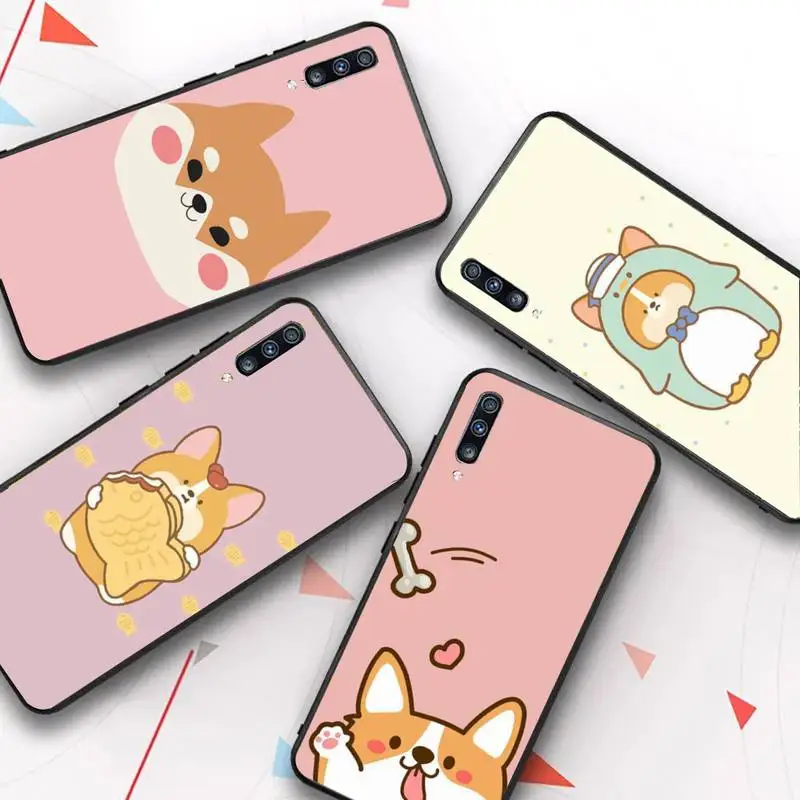 

Cute Corgi Phone Case for Samsung A51 01 50 71 21S 70 31 40 30 10 20 S E 11 91 A7 A8 2018