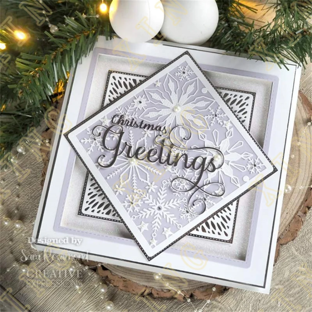 Рождественские поздравления квадраты листва цветок кружки снежинки