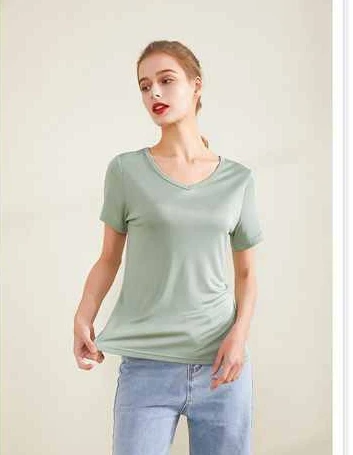

2023 women t shirt Women's Women t shirt Cotton Casual Short Medium Strecth Cotton Casual GREY