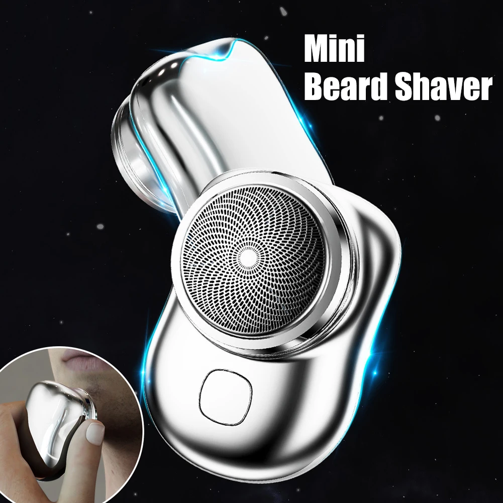 

Electric Razor For Men Mini Shave Portable Type-C Rechargeable Electric Shaver Pocket Outdoor Cordless Shavers New Year Gifts
