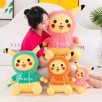 pokemon anime figures 2860cm pikachu kawaii action figure plush doll stuffed toy cute decoration childrens toys birthday gift