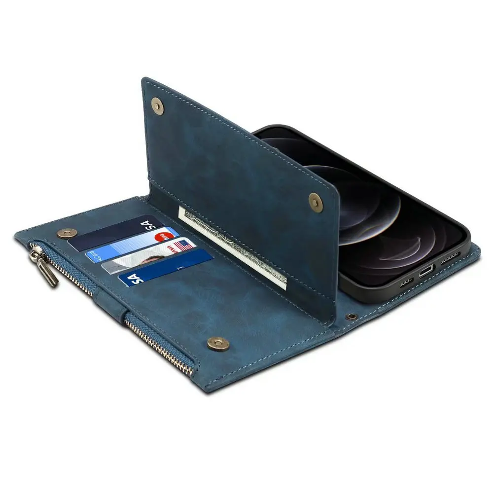 Fashion Zipper For Oneplus 10 Pro Nord Ce Leather Case One Plus Wallet Book Holder Full Cover For Oneplus Nord N20 N200 5g Bags