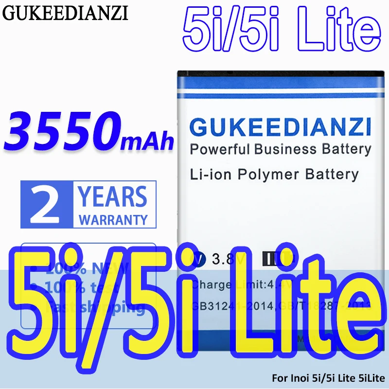 

3550mAh GUKEEDIANZI High Capacity Battery For Inoi 5i/5i Lite 5iLite Bateria