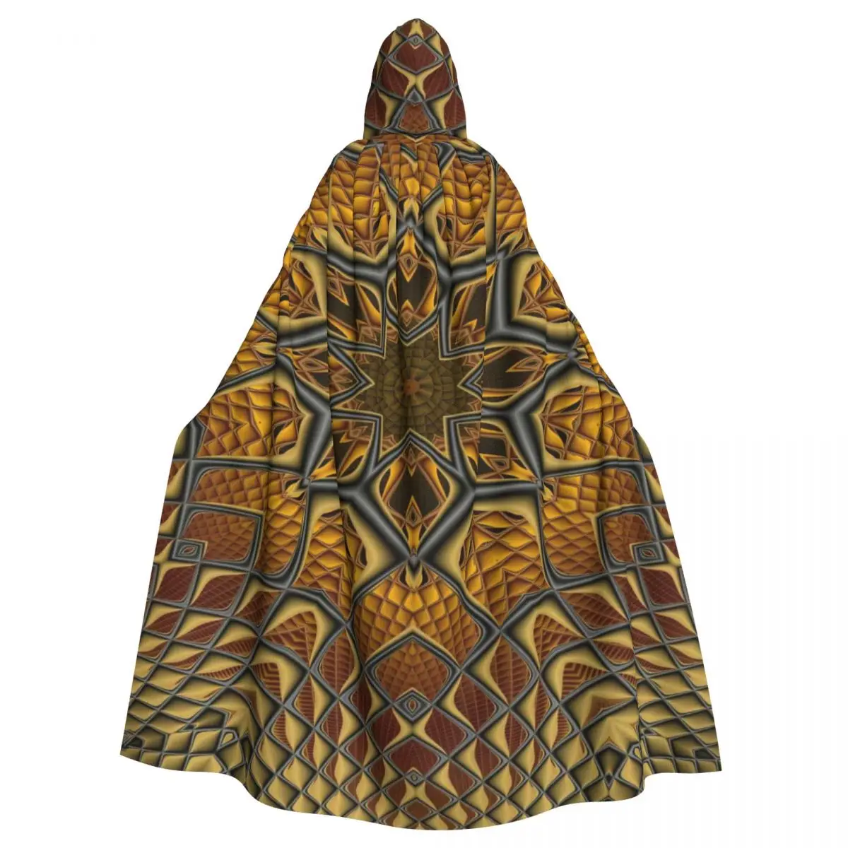 

Unisex Witch Party Reversible Hooded Adult Vampires Cape Cloak Mandala Colorful