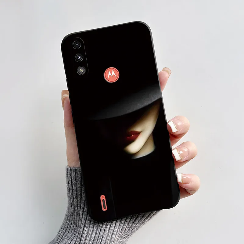 Чехол для Motorola Moto E7i Power чехол телефона с милым котом из мультфильма мягкий