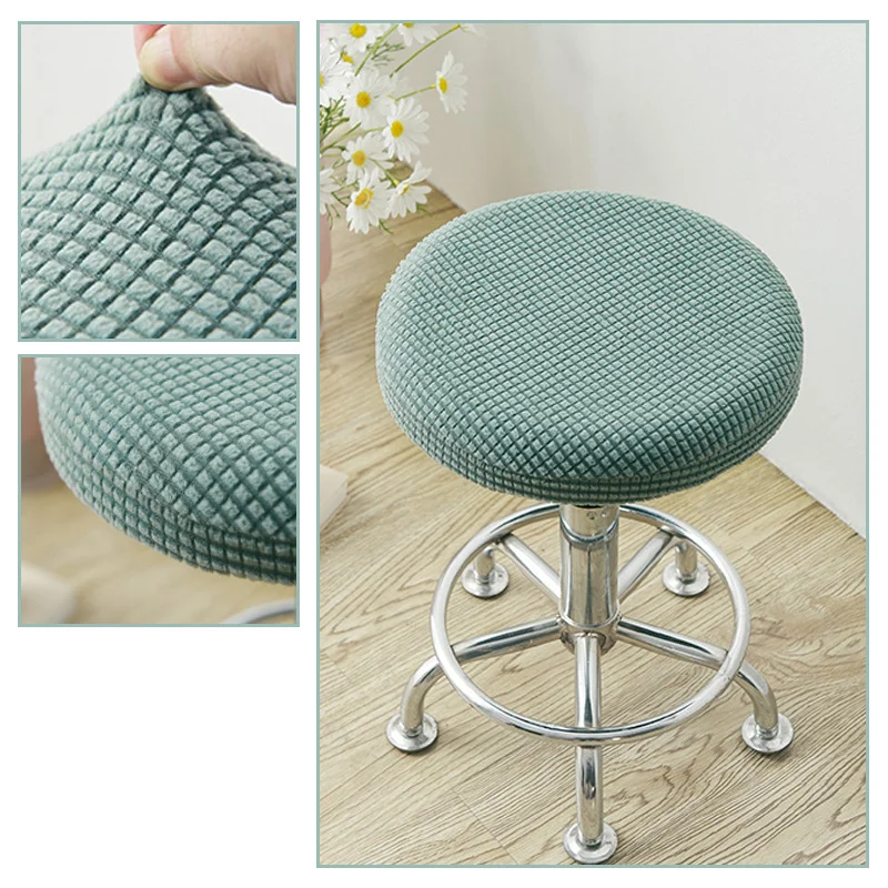 Чехол на стул круглая эластичная моющаяся Обложка для барного стула офиса