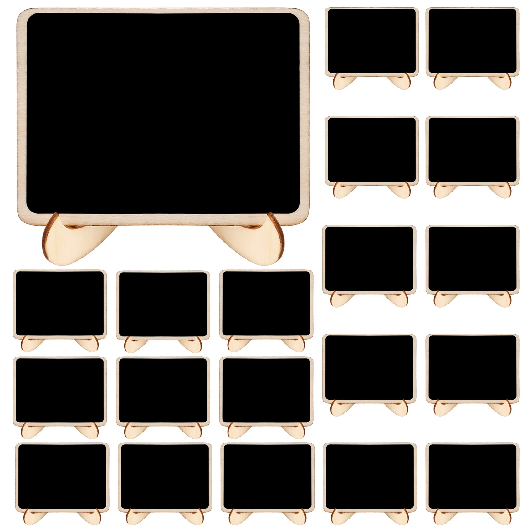

Wood Mini Signs with Support Easels, 20 Pack