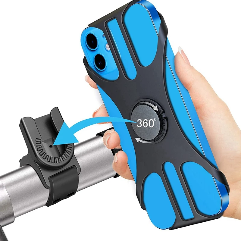 

Motorcycle Handlebar Mobile Phone Holder 360° Rotatable And Adjustable Mobile Phone Holder For Bicycles And Motorcycles