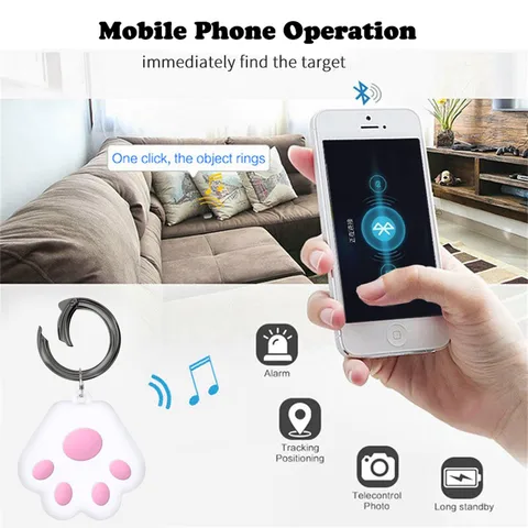 Портативный мини-локатор для отслеживания кошек и собак, скрытое устройство слежения Gps для детей, Bluetooth 5,2, ожерелье для отслеживания мобильных ключей