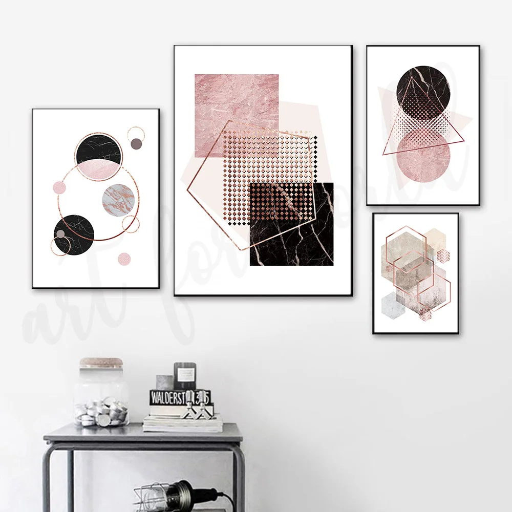 

Abstract Bling Dot Geometric Poster Nordic Decoration Picture Wall Art Print Canvas Painting Minimalist Scandinavian Home Decor