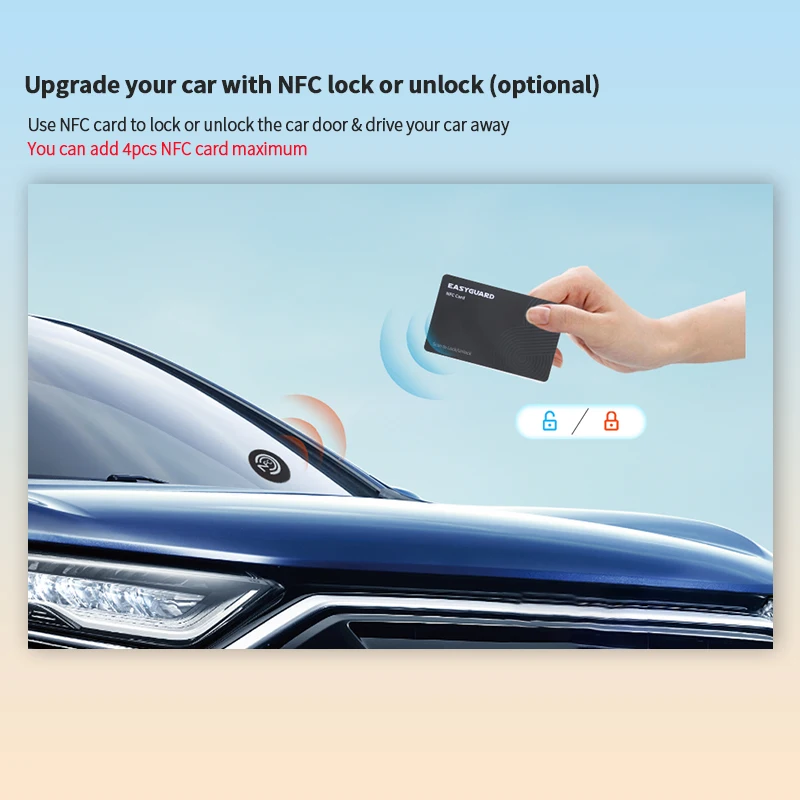 Фото EASYGUARD CANBUS Plug &Play дистанционный стартер с бесконтактным входом NFC Entry Kit для запуска ключа Honda GREIZ/VEZEL/City/Gienia DC12V №5