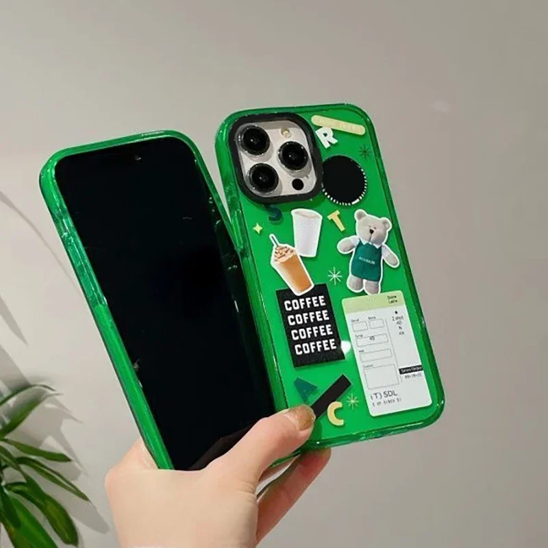 2 0 акриловый чехол для телефона с кофейной чашкой iPhone 11 12 13 14 15 Pro Max