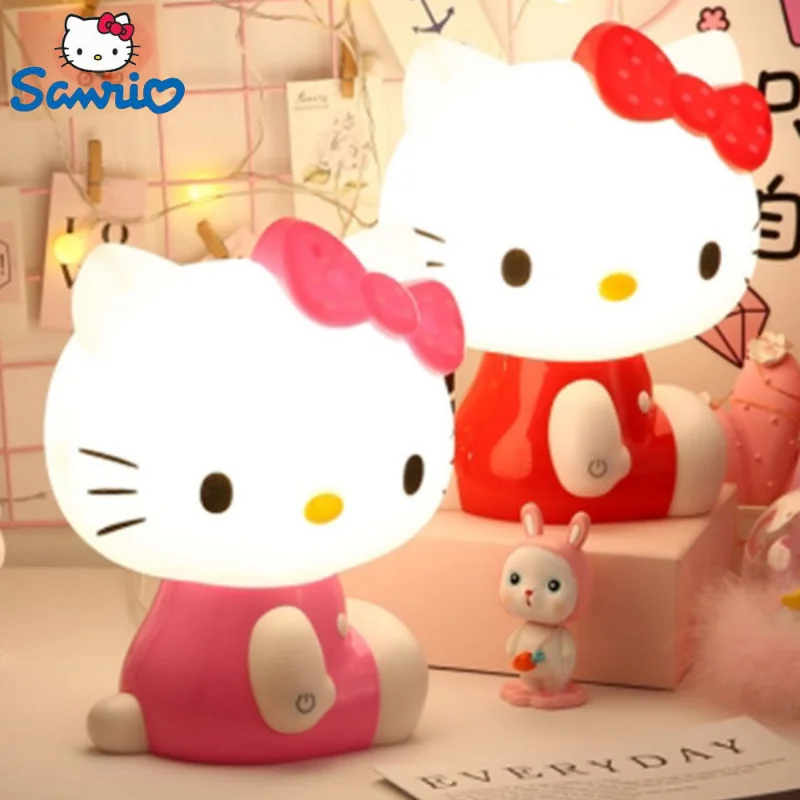 Новая креативная детская настольная лампа Sanrio Hello Kitty с милым мультяшным рисунком