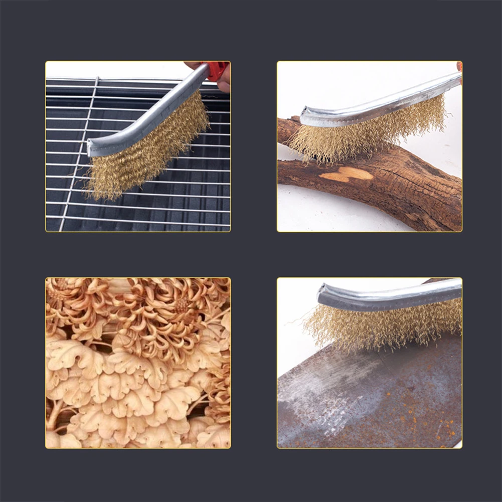 

Steel Wire Brush 70mm Length With Hanging Hole For Cleaning Metal Surface Removing Dust/grease Cleaning Tools Good Effect