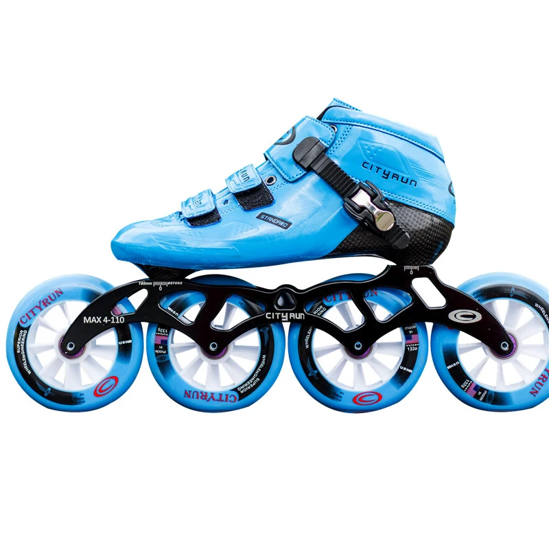 

Carbon fiber racing roller shoes 4 100mm 110mm wheels inline speed skates
