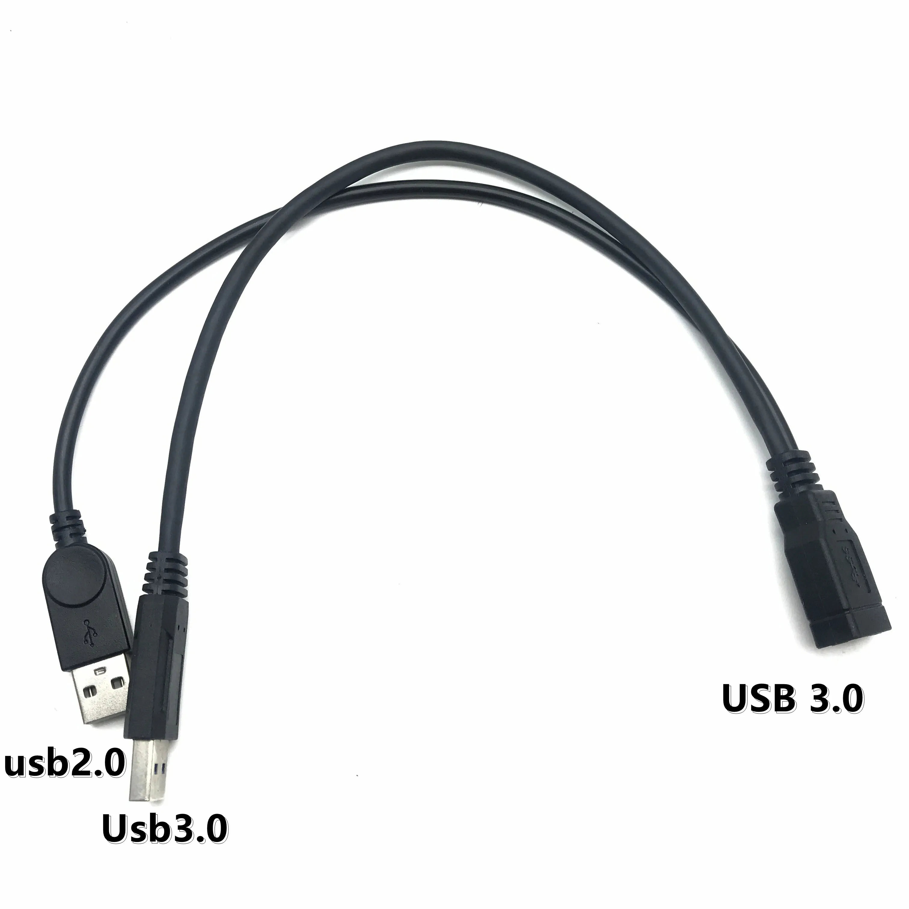 

USB 3. 0 A 1 Feale to 2 Dual USB Male Data Hub адаптер питания Y Splitter USB зарядный кабель питания шнур Удлинитель 39 см