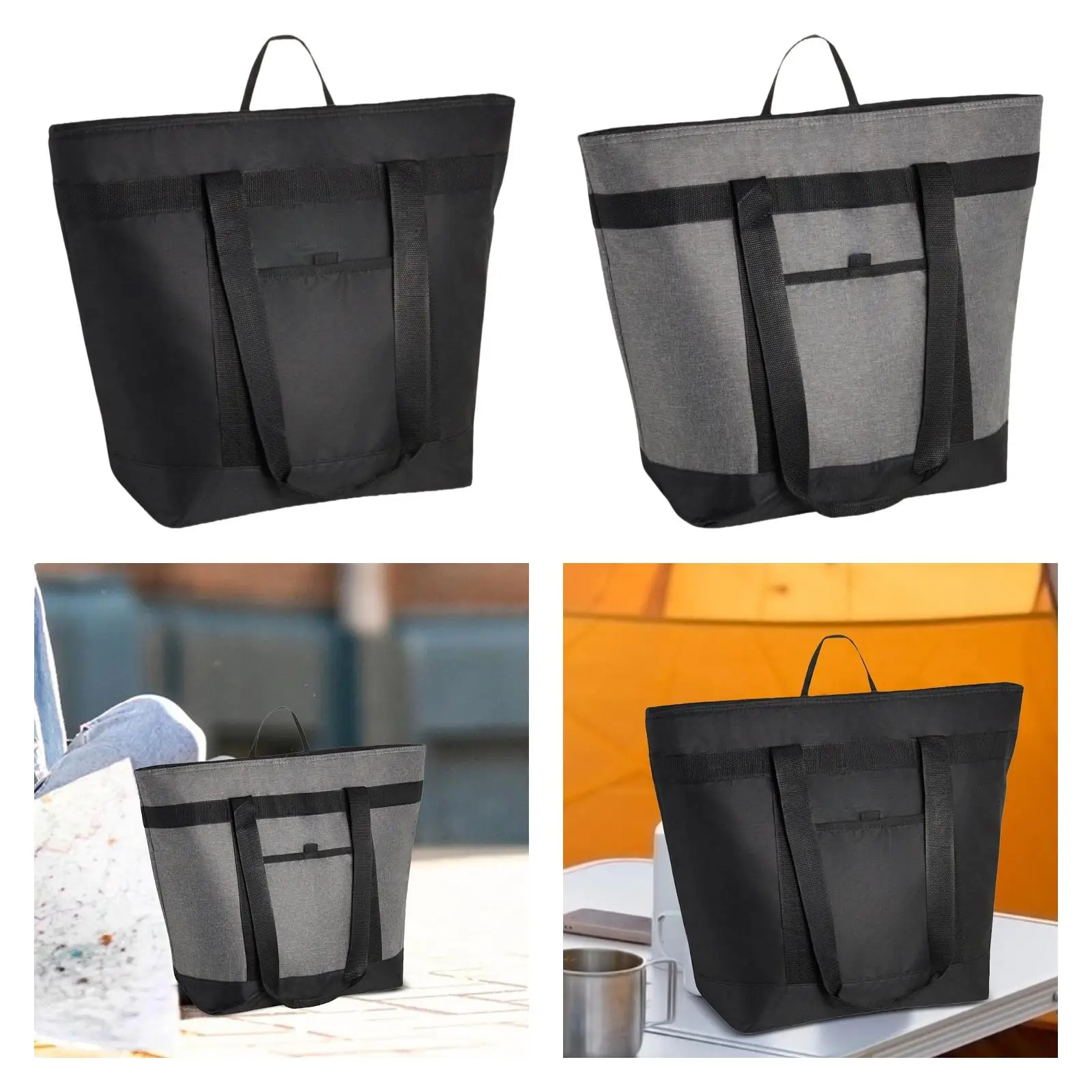 Изолированная большая сумка Портативная мягкая пляжная для кемпинга и пикников