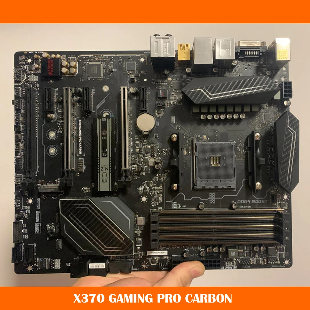 

X370 GAMING PRO CARBON For Msi AM4 DDR4 64GB M.2*2 SATA3 USB2.0/3.1 ATX PC Desktop Motherboard Original Quality Work Fine