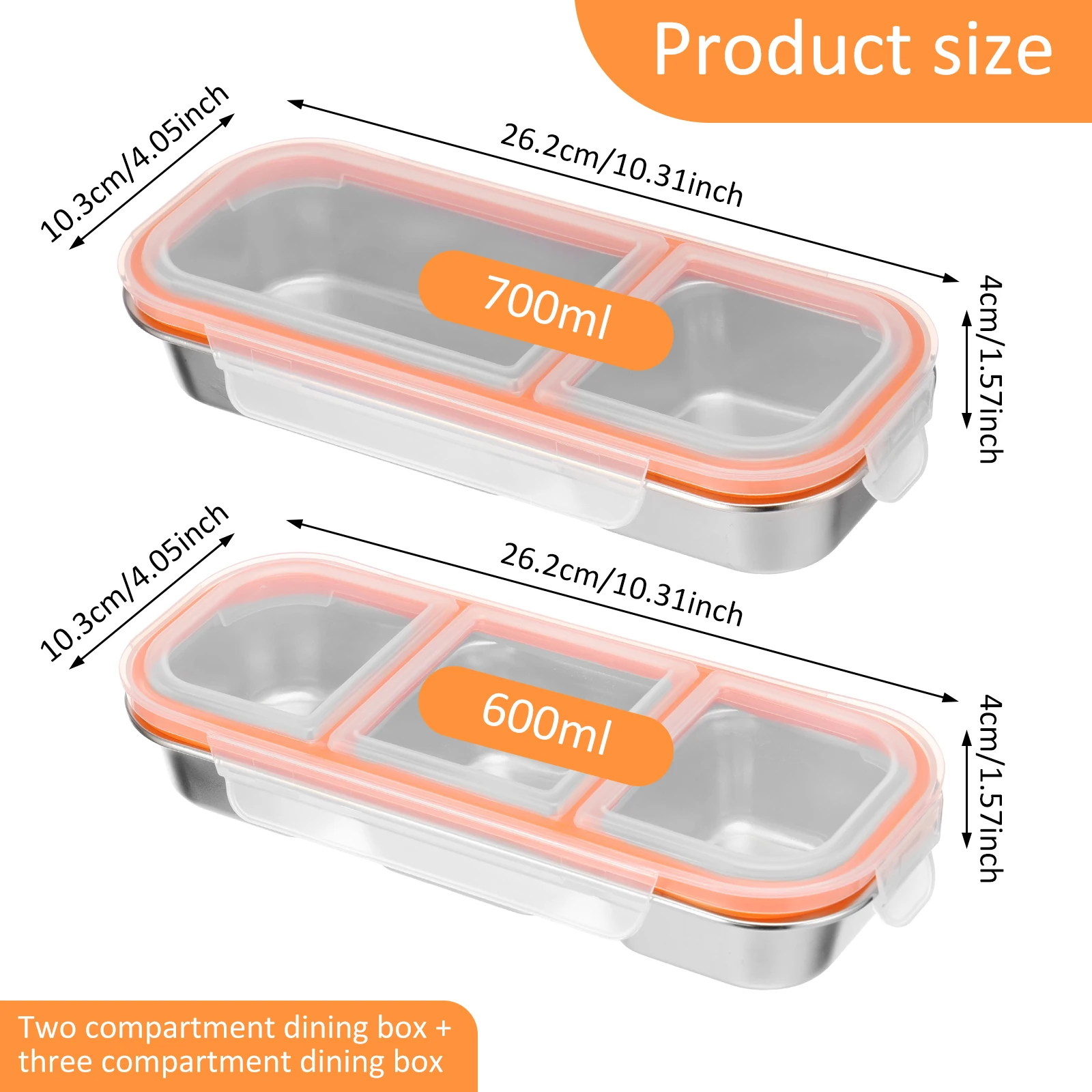 

Набор контейнеров Willstar из нержавеющей стали 2 шт.