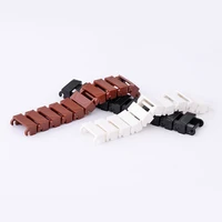 1 5 grid wide tank track chain small particle diy armored vehicle military building blocks scene accessories parts